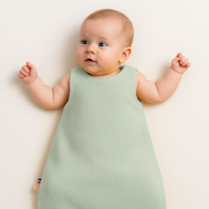 Organic Cotton Summer Sleeping Bag - Green