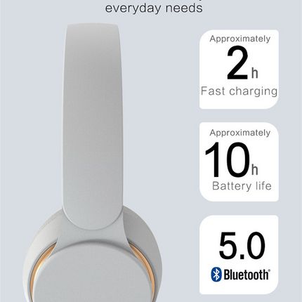 Ultra Long Battery Life Bluetooth 5.0 Wireless Stereo Headphones