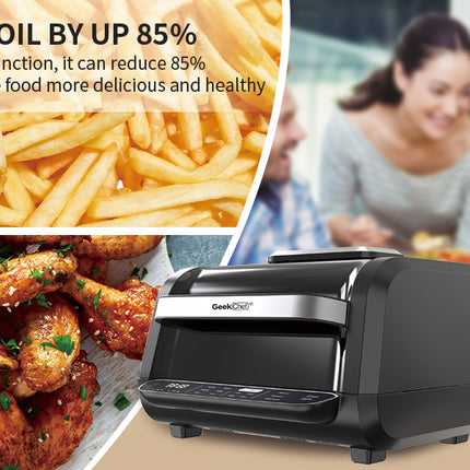 Geek Chef Airocook Smart 7-in-1 Indoor Electric Grill Air Fryer