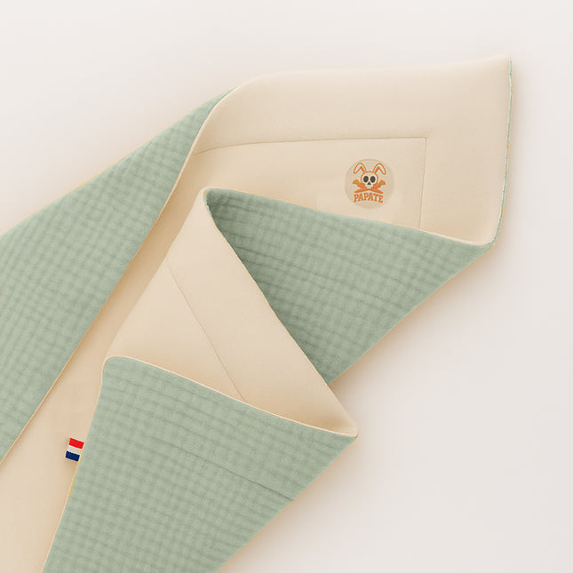 Organic Cotton Fleece Blanket -  Green