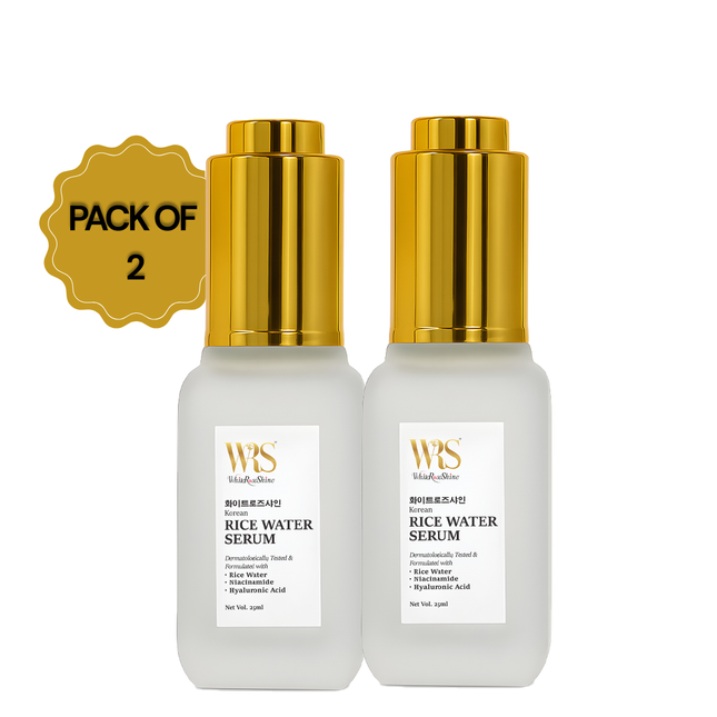 Whiteroseshine Korean Rice Water Serum for Dull Skin (Pack of 2)