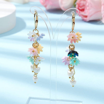 24K Gold Earrings with Floral Design, handmade