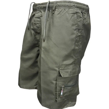 Mens Casual Summer Elastic Waist Shorts