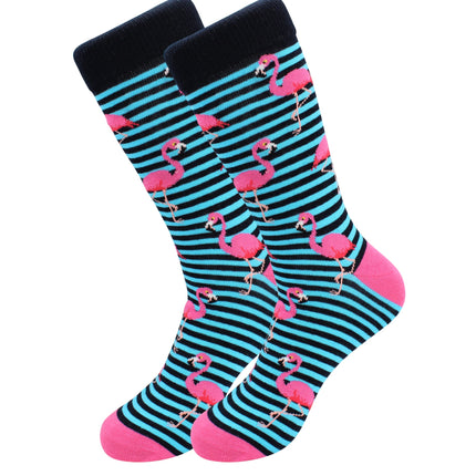 Casual Designer Trending Animal Socks - Flamingo for Men and Women