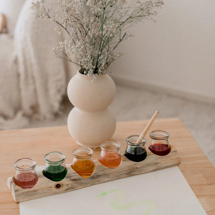 QToys Australia (USA) Wooden Paint Pot Holder