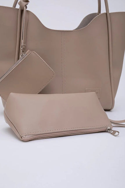 Mink SHK108 faux leather women hand and shoulder with wallet makeup