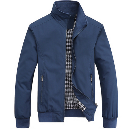 Men's Casual Slim Fit Lightweight Zip Up Softshell Bomber Jacket