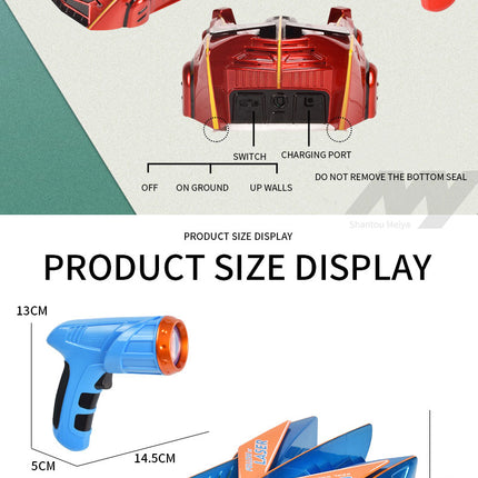 New Toy Infrared induction wall climbing Stunt Car for Christmas Gift