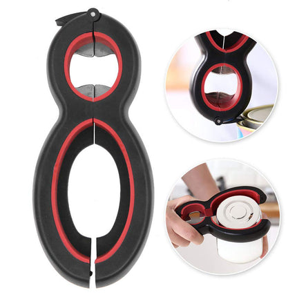 6 in 1 Multi Function Opener Jar Bottle Can beer Opener