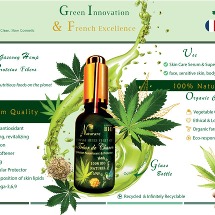 Organic Hemp Treasure Elixir Vegetable Oil Serum, Food Supplement