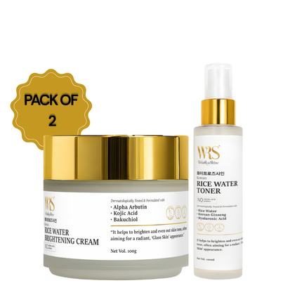 WhiteRoseShine Brightening Cream & Toner Set