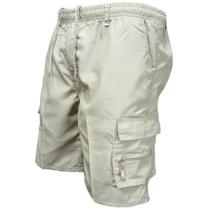 Mens Casual Summer Elastic Waist Shorts