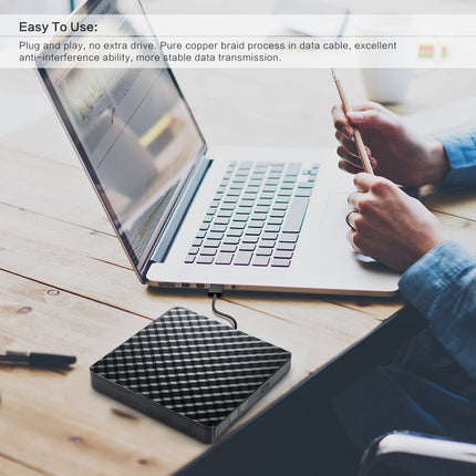 USB 3.0 External DVD Drive CD/DVD-RW Drive Writer