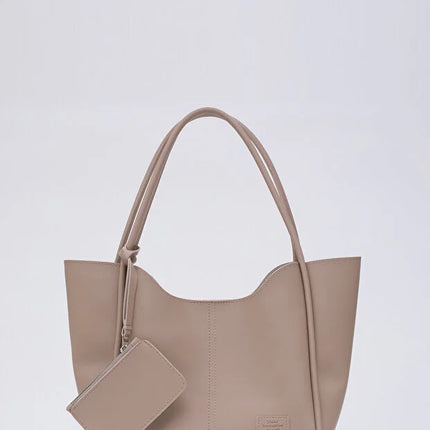 Mink SHK108 faux leather women hand and shoulder with wallet makeup