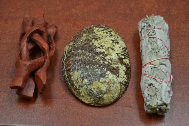 Abalone Smudge Kit Burning Incense