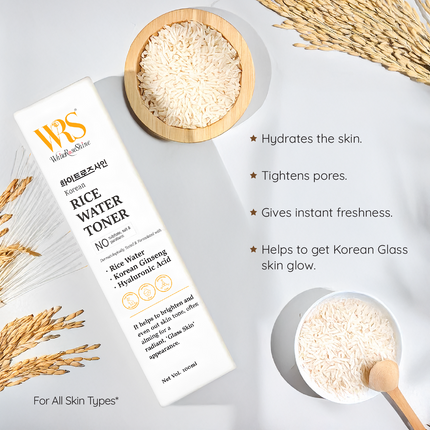 Whiteroseshine Korean Rice Water Toner for All Skin Types