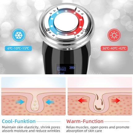 Facial Massager Ultrasonic Vibration Wrinkle Remover Anti-Ageing