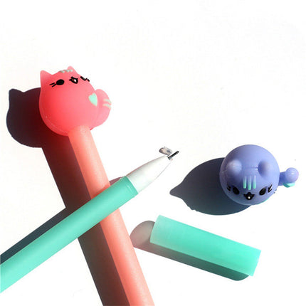 Colorful Cartoon Cat Pen