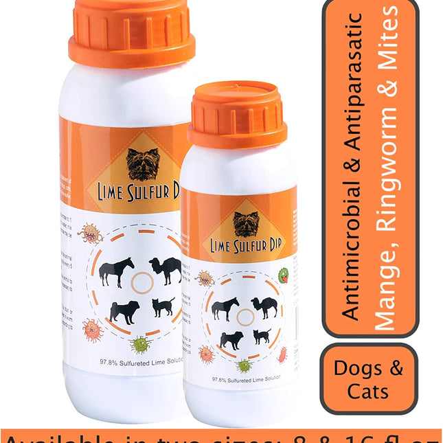 Classic's Lime Sulfur Dip Safe Solution for Dog Cat Horse Pet