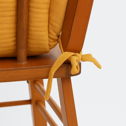Cushion High Chair in Organic Cotton - Honey