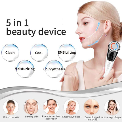 Facial Massager Ultrasonic Vibration Wrinkle Remover Anti-Ageing