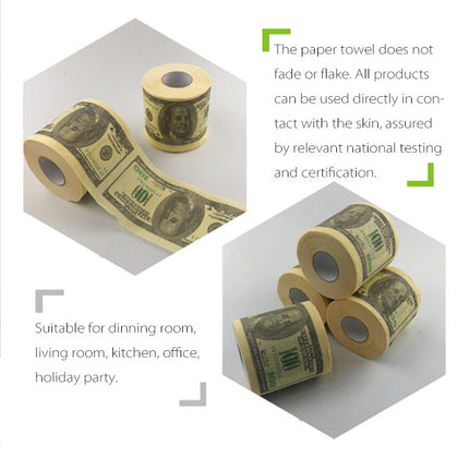 6 Rolls Banknote Toilet Paper Roll