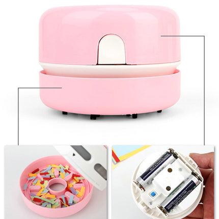 Mini Vacuum Cleaner Portable Office Desktop Table Dust Sweeper