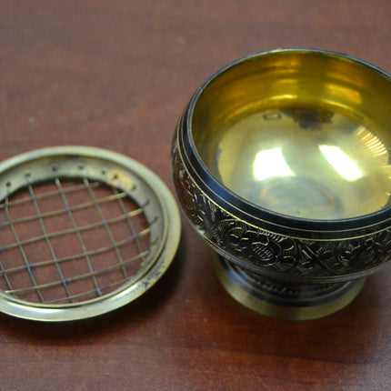 Handmade Brass Incense Burner Charcoal Lamp