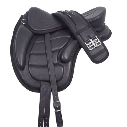 Treeless Freemax Leather English Horse Saddles Size 15" to 18" Inch