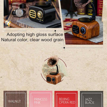Retro Radio Wireless Mini Portable Bluetooth Stereo Speaker