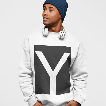 Mens Y Logo Crewneck Sweatshirt