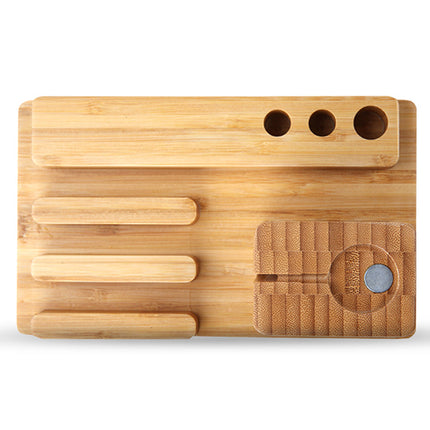 Bamboo Docking Station With 4 USB Port