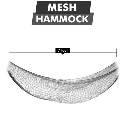 7ft Nylon Hammock - Portable and Easy to Set Up - Holds up to 220LBs