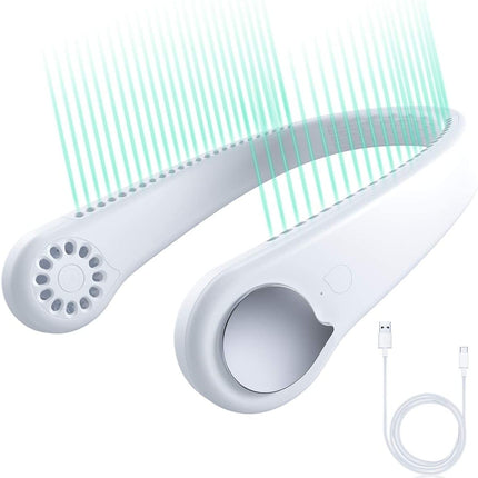 Summer Portable Mini Cooling Fan Rechargeable Bladeless Neck Fan