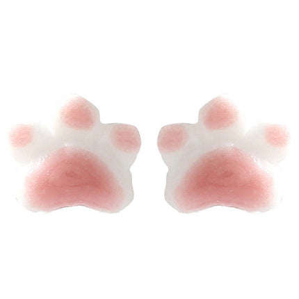 Cat Paw Ceramic Earrings