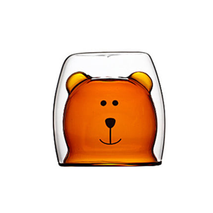 Cute Bear Glass Cup