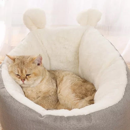 Fast Shipping CAT BED SLEEPING BAG (Grey-Medium)