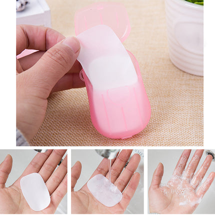 20pcs Random Disinfecting Soap Paper Foaming Soap