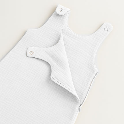 Organic Cotton Summer Sleeping Bag - White