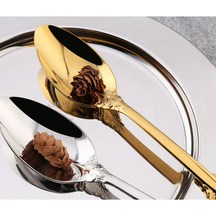 Palace Tableware 304 Stainless Steel Retro Relief