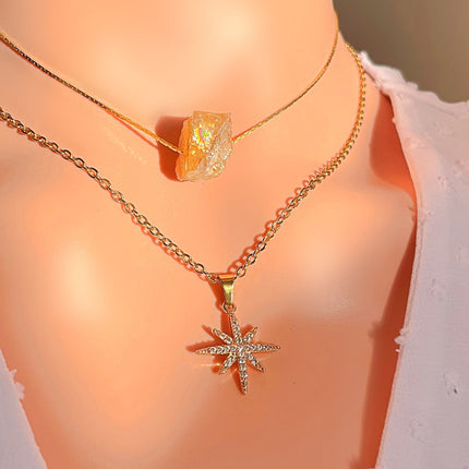 Raw Natural Crystals | 24 Karats Pendant Necklaces