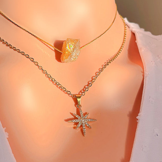 Raw Natural Crystals | 24 Karats Pendant Necklaces