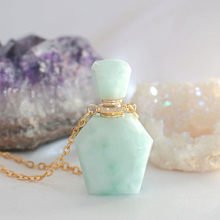 24 Karats Natural Amazonite Crystal Necklace