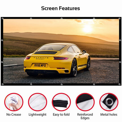 Projector Screen 100 inch Anti-light Screen