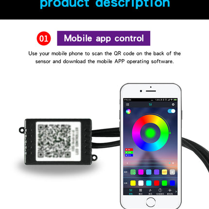 Car InteriorGlow Lighting RGB Atmosphere Lamp