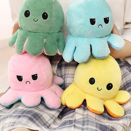Reversible Flip Octopus Stuffed Plush Doll Soft