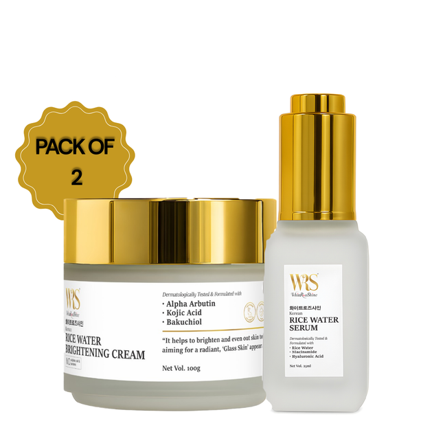 WRS Korean Skincare Duo – Serum + Cream