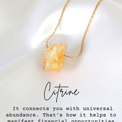 Raw Natural Crystals | 24 Karats Pendant Necklaces