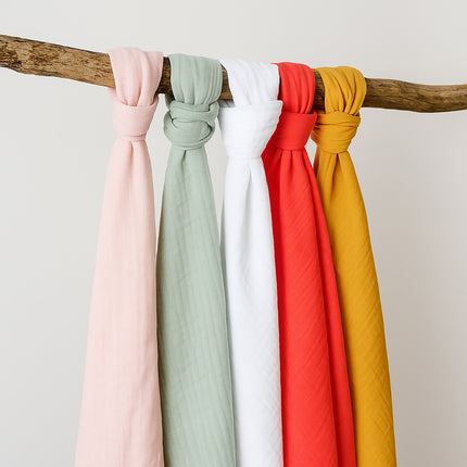 Maxi Organic Cotton Swaddles - Strawberry