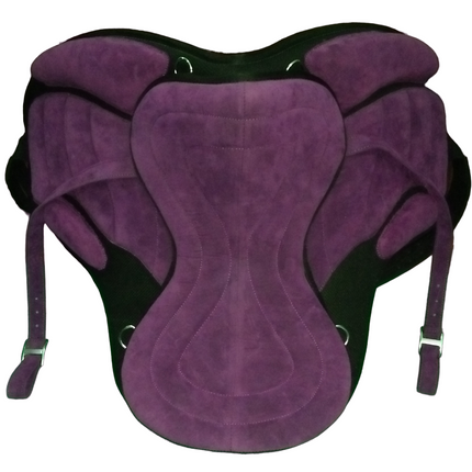 Treeless Synthetic Horse Saddle with Girth Size 12" to 18"